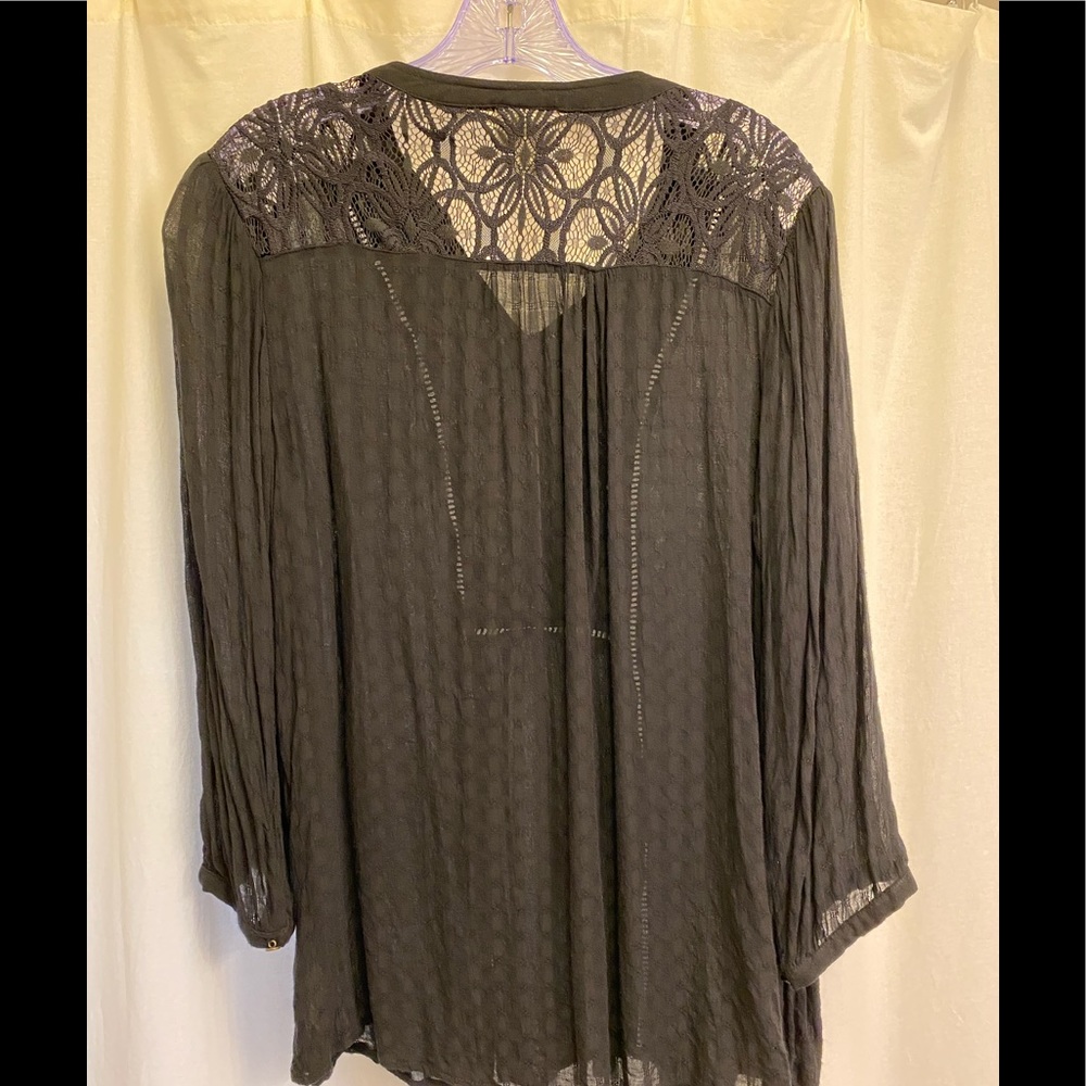 Ava & Viv tunic top, black, size X - Picture 2 of 4